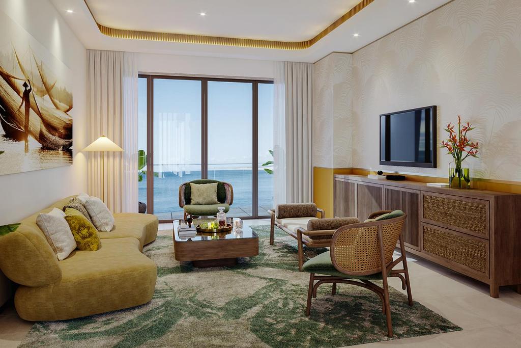 Phòng Angsana One Bedroom Suite có không gian riêng tư, ấm cúng 