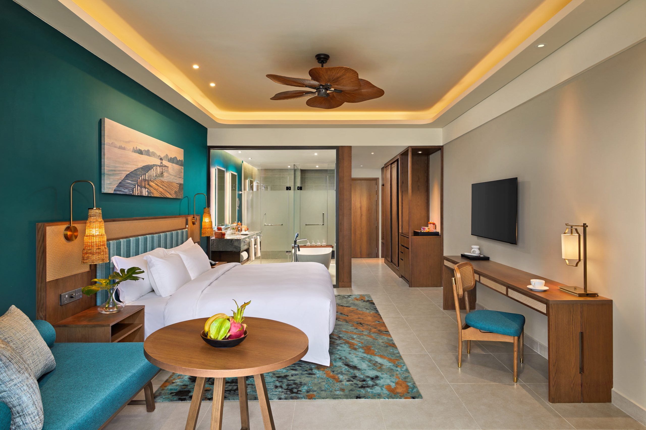 Phòng Bay View giường King tại Angsana Quan Lạn