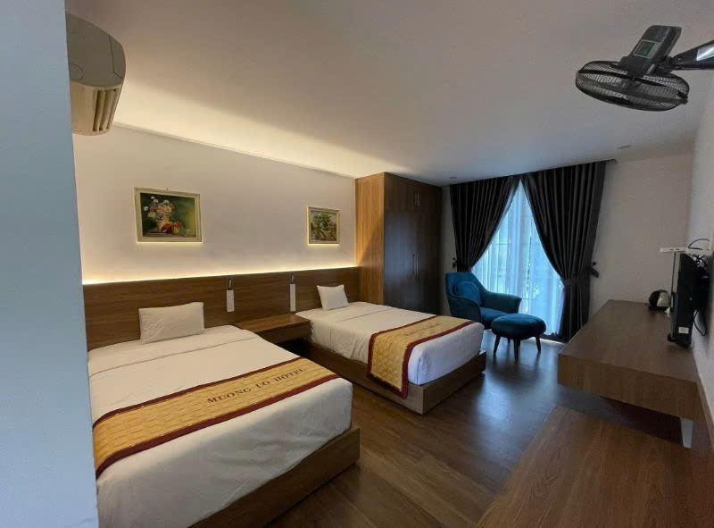 Phòng Suite rộng 50m²đây cũng là hạng phòng sang trọng nhất tại Mường Lò Hotel