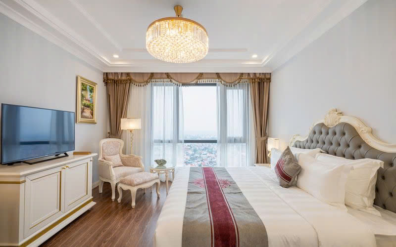 Phòng Presidential Suite là hạng phòng cao cấp nhất tại Melia Vinpearl Phủ Lý